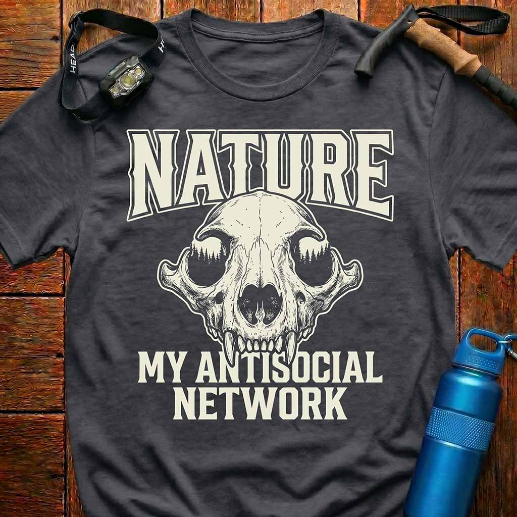 Antisocial Network Bear Skull T-Shirt