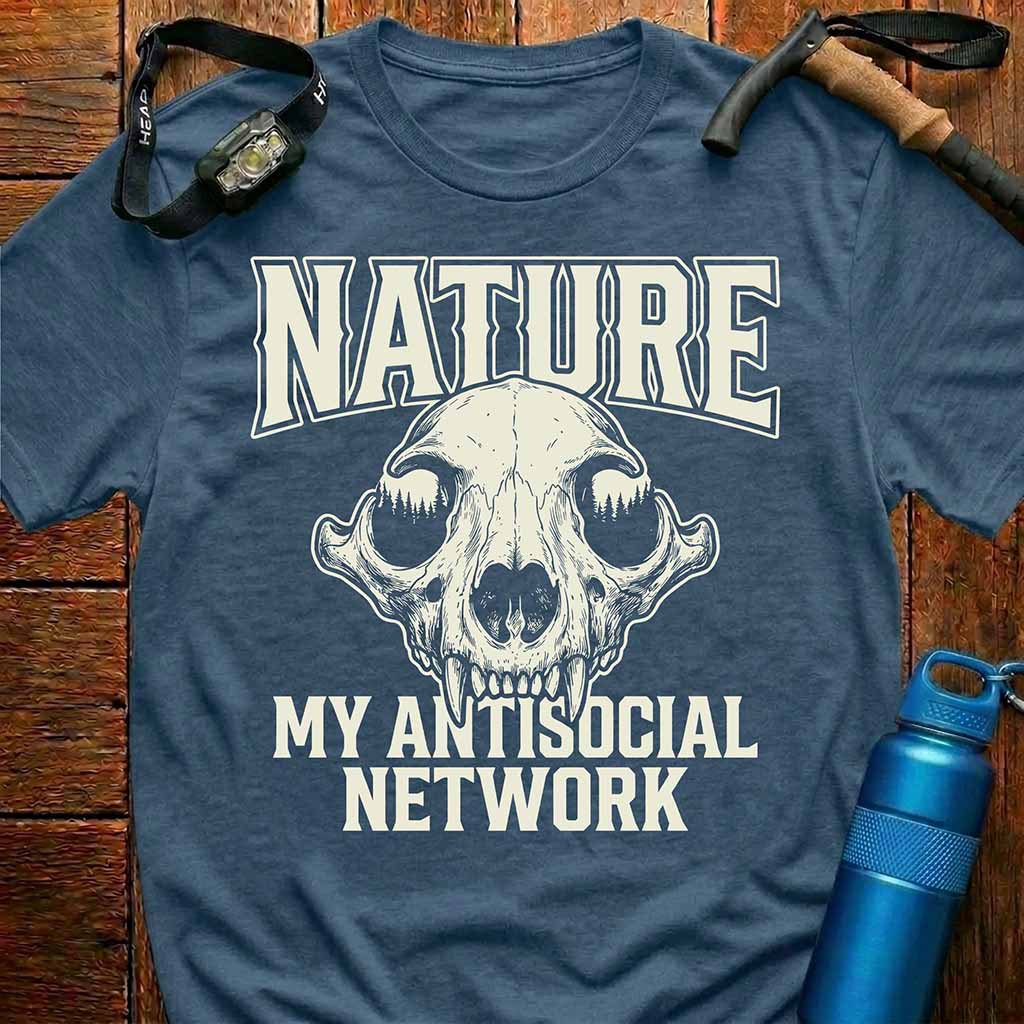Antisocial Network Bear Skull T-Shirt