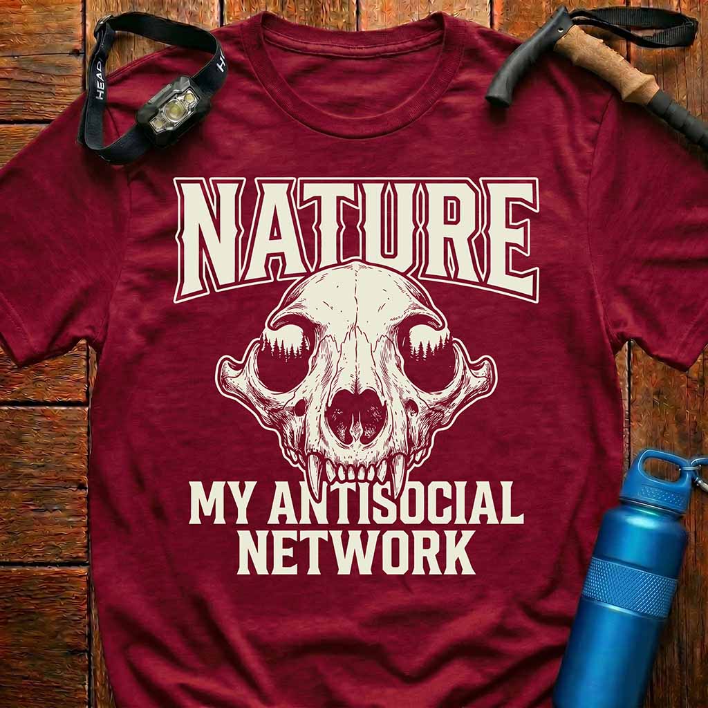 Antisocial Network Bear Skull T-Shirt
