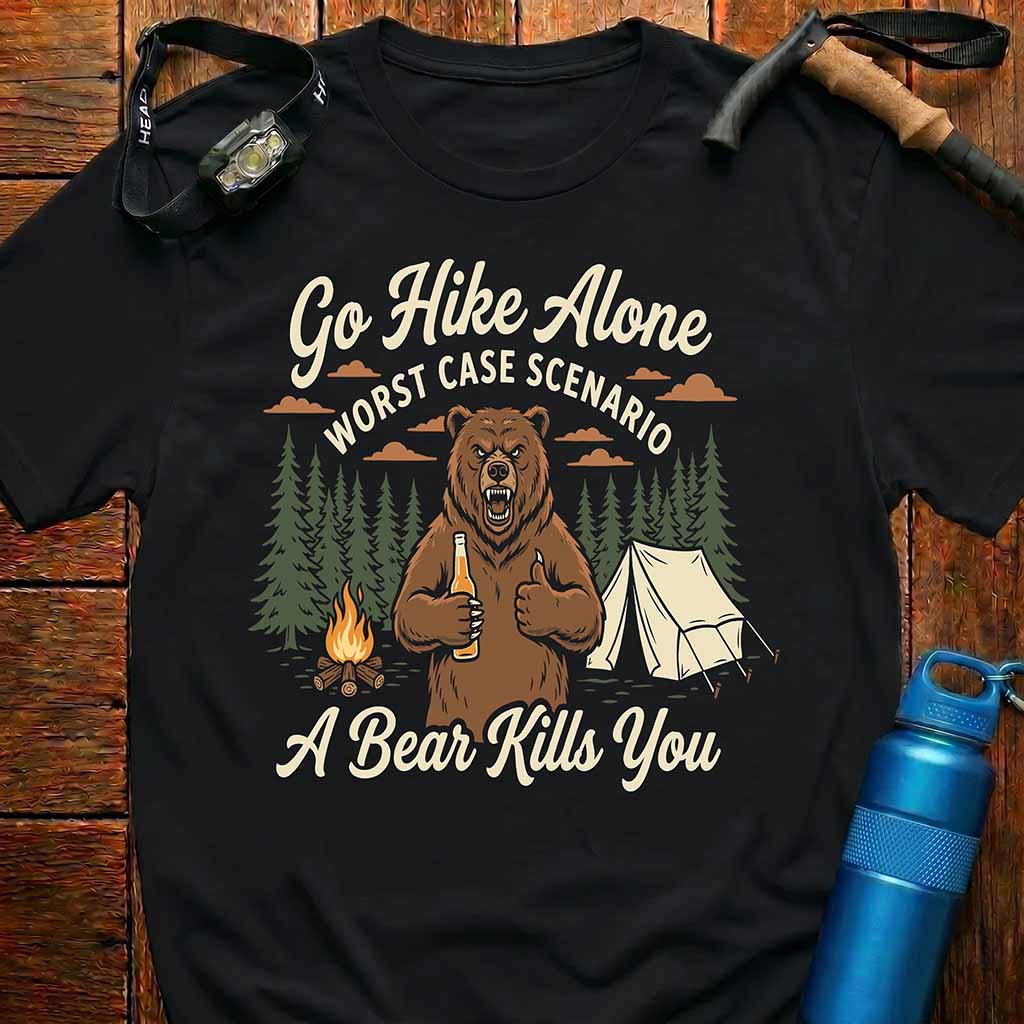 Go Hike Alone Bear T-Shirt