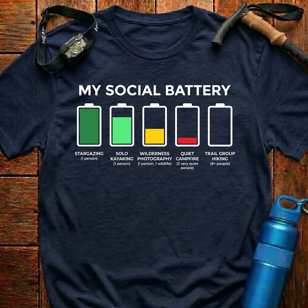 Minimalist Social Battery T-Shirt