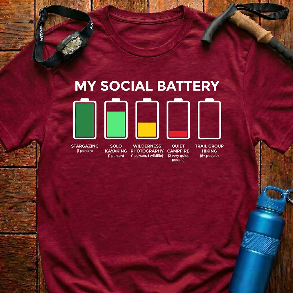 Minimalist Social Battery T-Shirt
