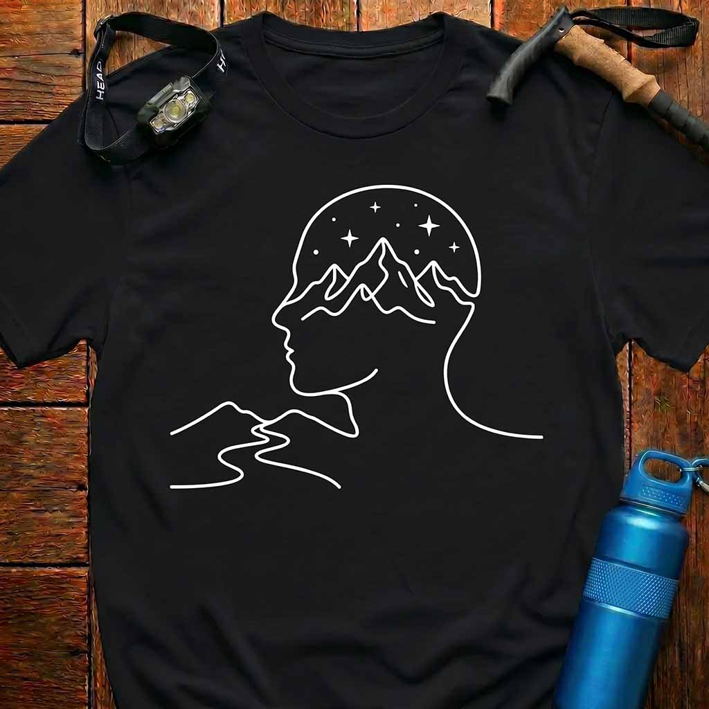 Mountain Mindscape Minimalist T-Shirt