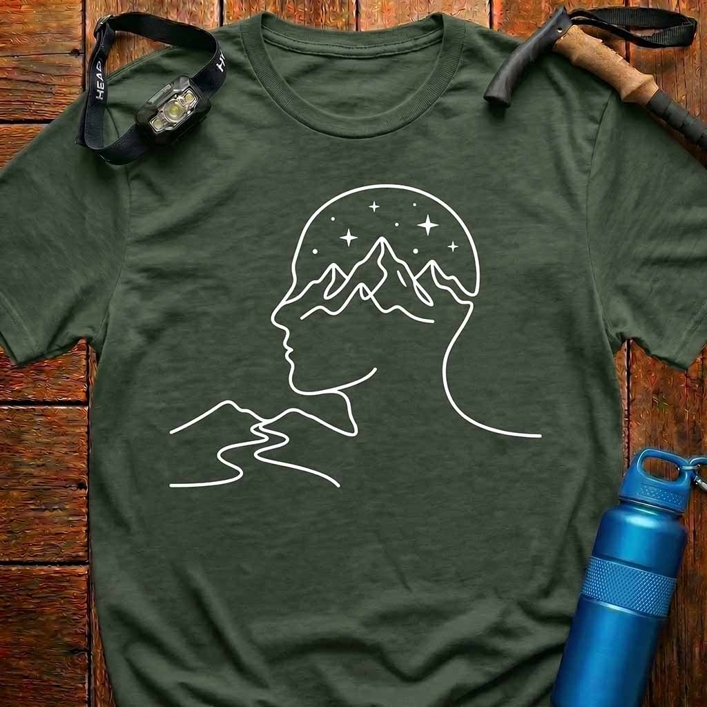 Mountain Mindscape Minimalist T-Shirt