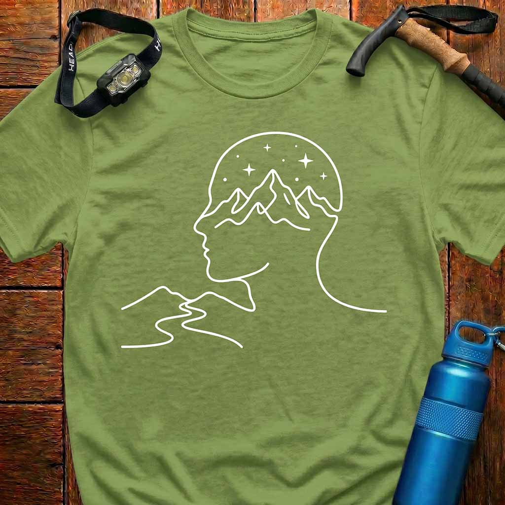 Mountain Mindscape Minimalist T-Shirt