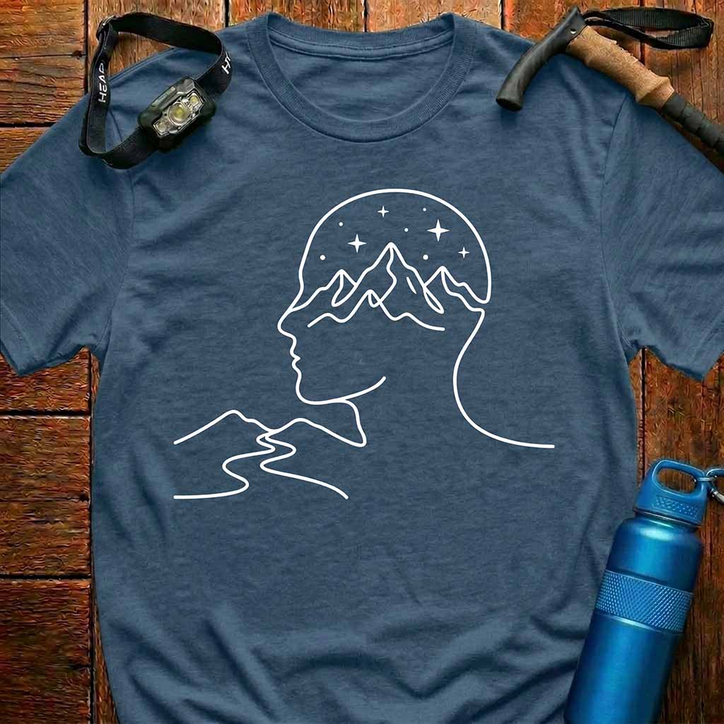 Mountain Mindscape Minimalist T-Shirt