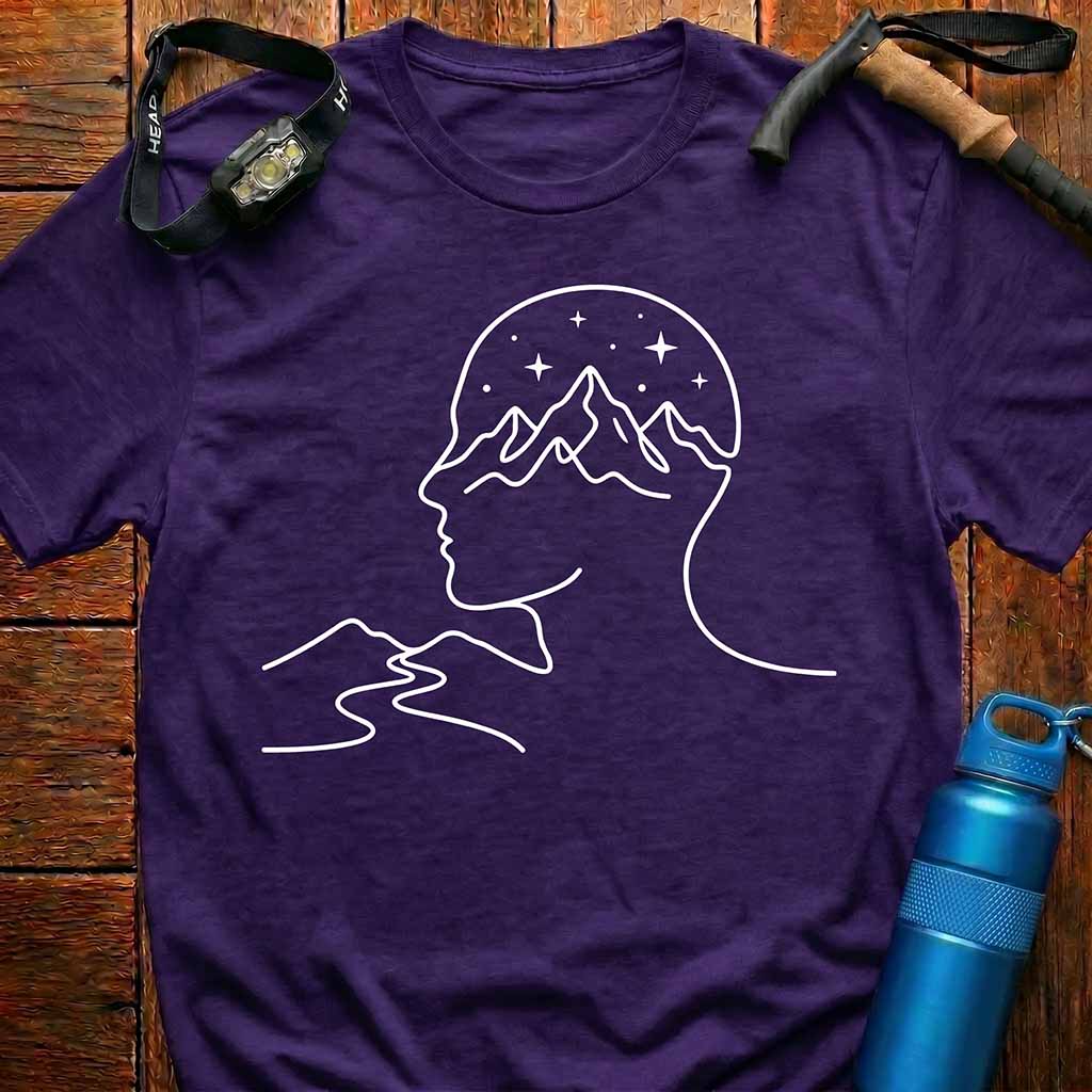 Mountain Mindscape Minimalist T-Shirt