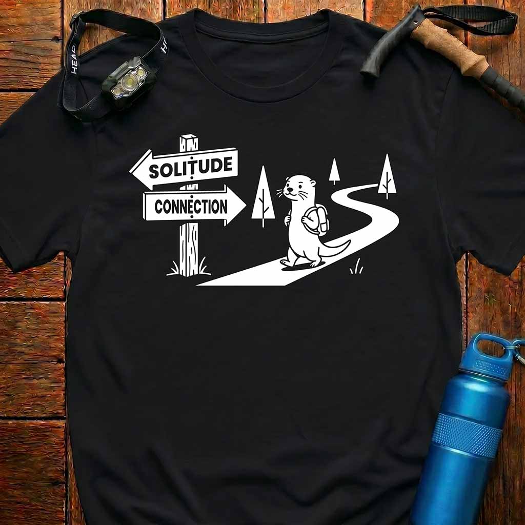 Otter Solitude vs Connection T-Shirt
