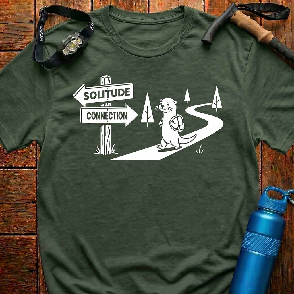 Otter Solitude vs Connection T-Shirt