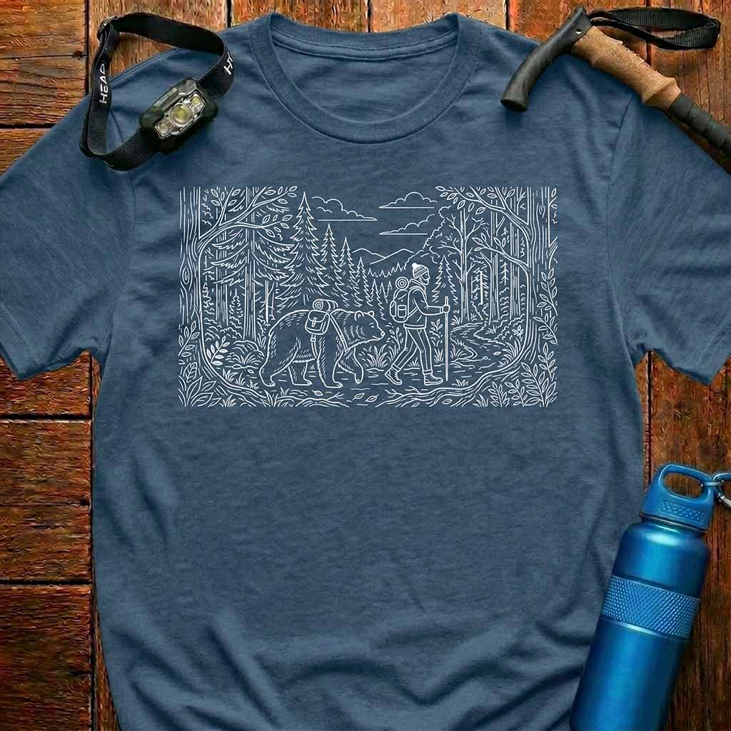 Hiking Bear Adventure T-Shirt