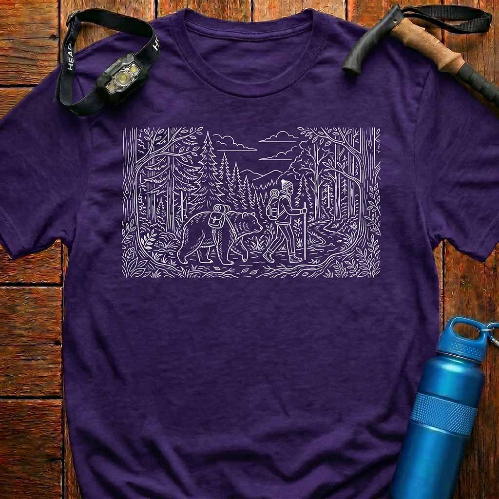 Hiking Bear Adventure T-Shirt