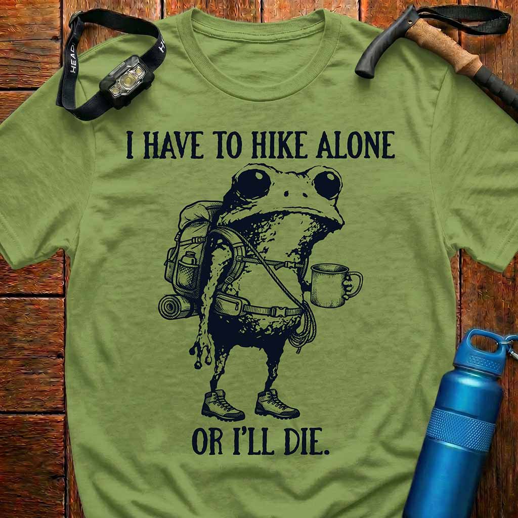 Funny Frog Hiking T-Shirt