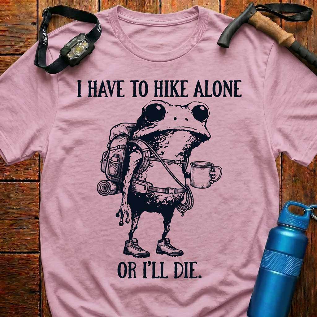 Funny Frog Hiking T-Shirt