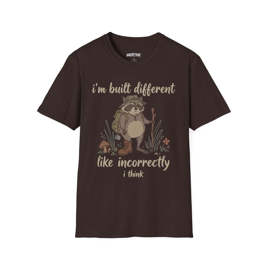 Built Different Raccoon Tee