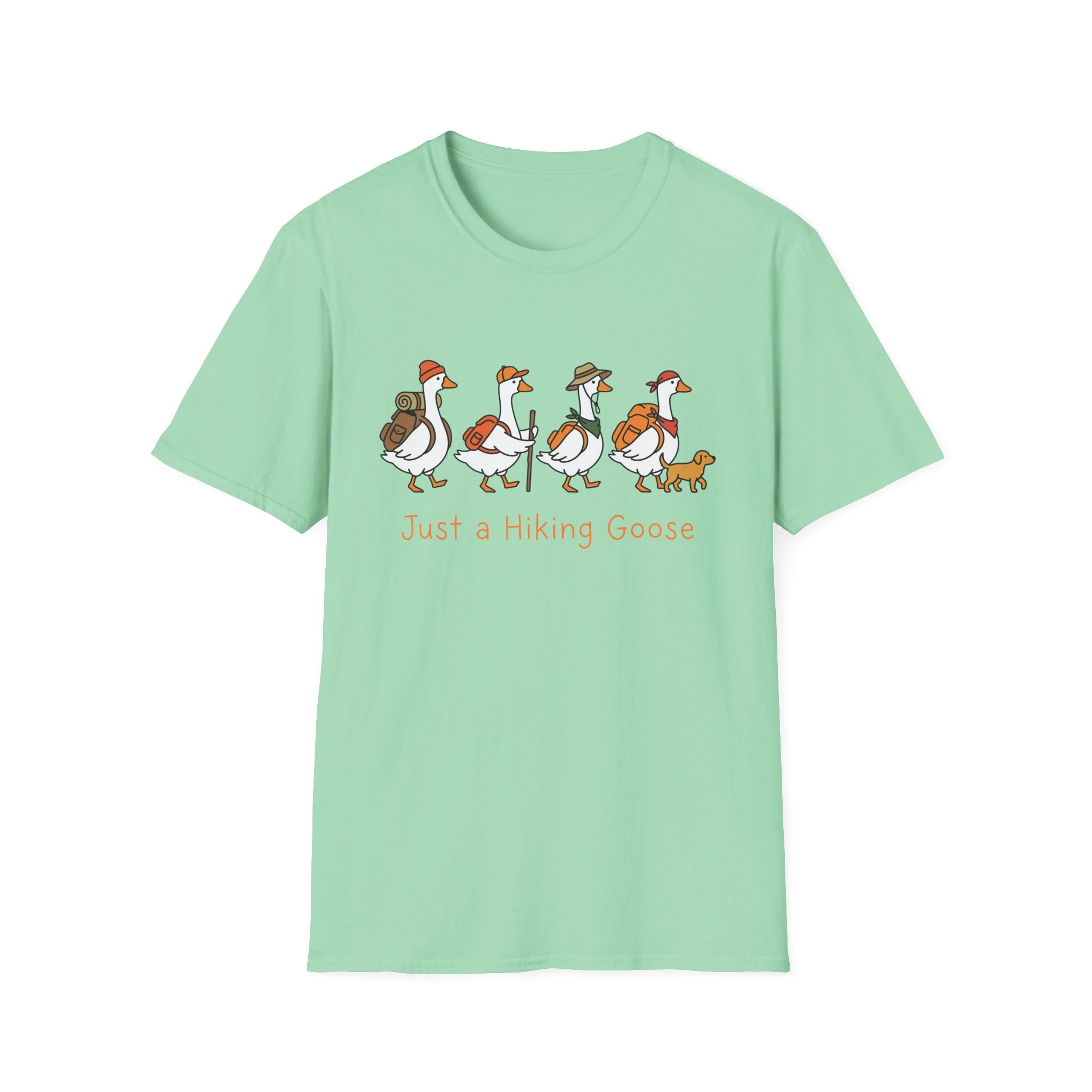 Whimsical Hiking Geese T-Shirt