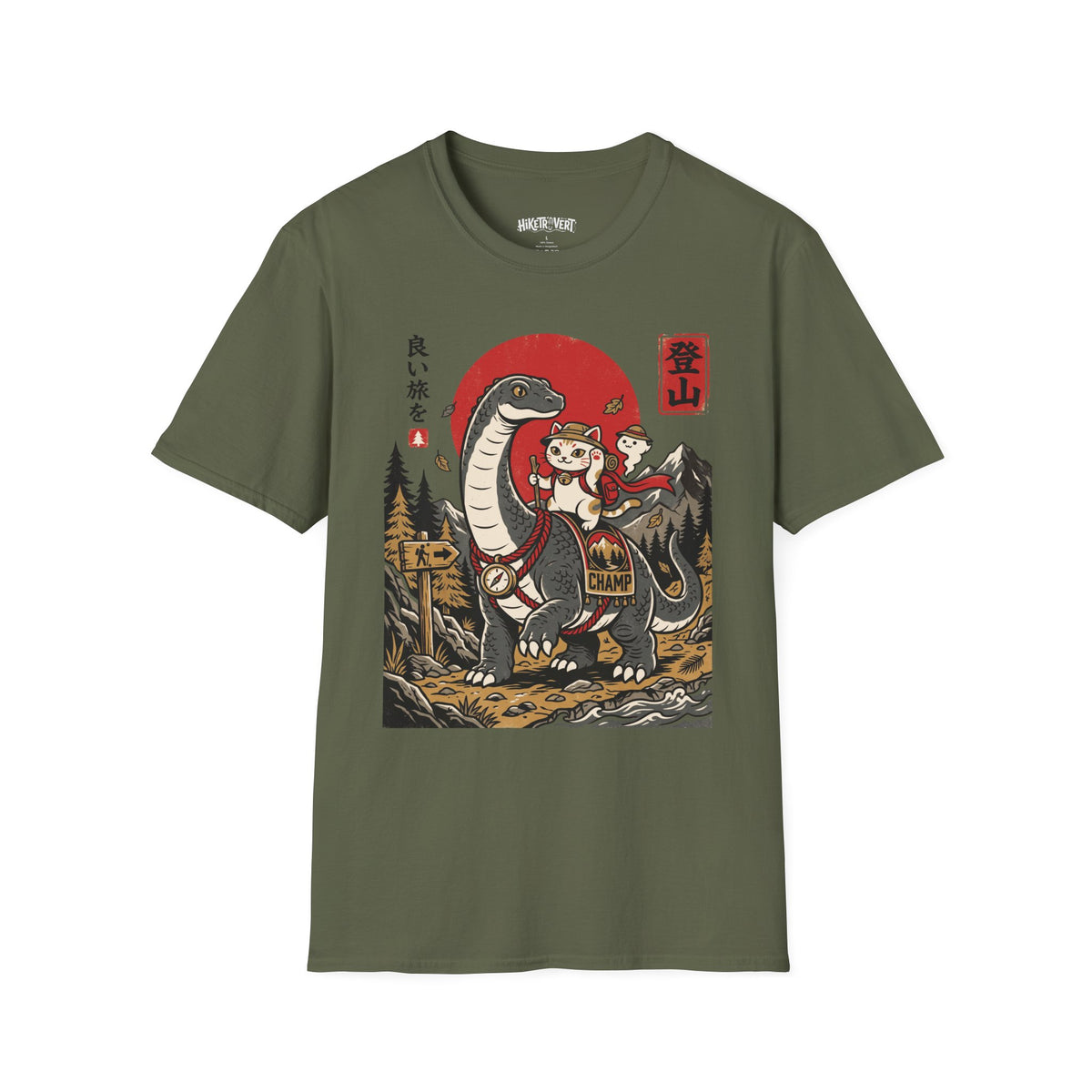 Champ and Cat Hiking Tee