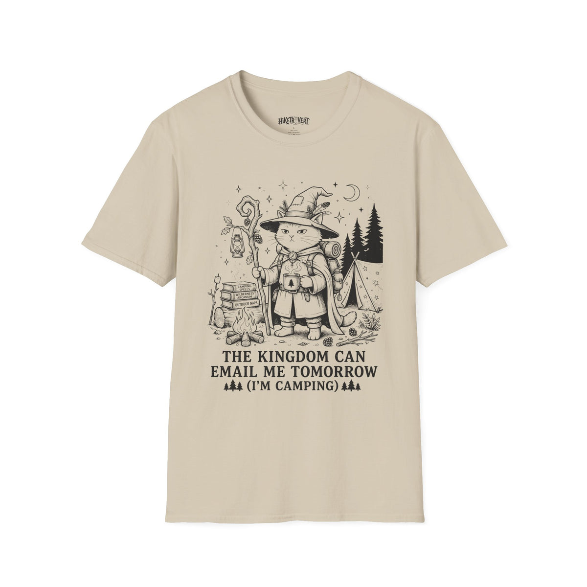 Email Tomorrow Camping Cat Tee