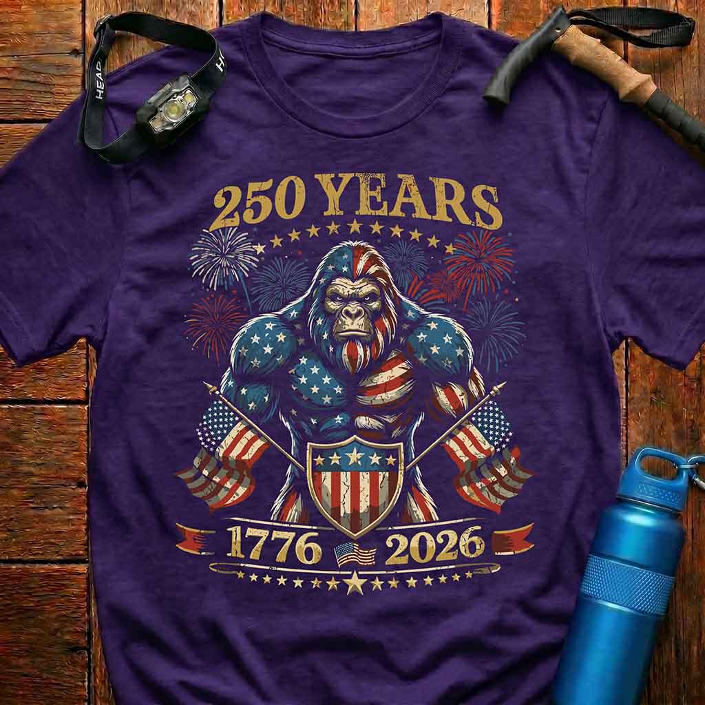 250 Years Patriotic Bigfoot T-Shirt