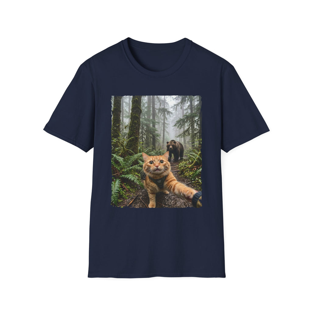 Adventurous Cat Selfie T-shirt