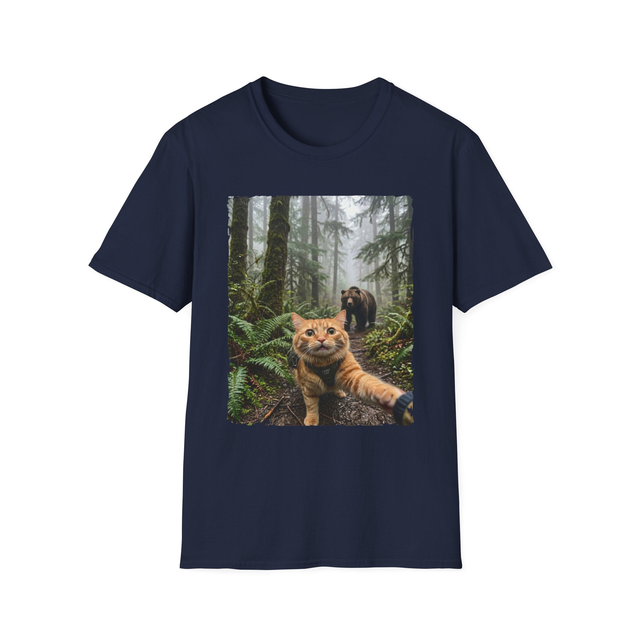 Adventurous Cat Selfie T-shirt