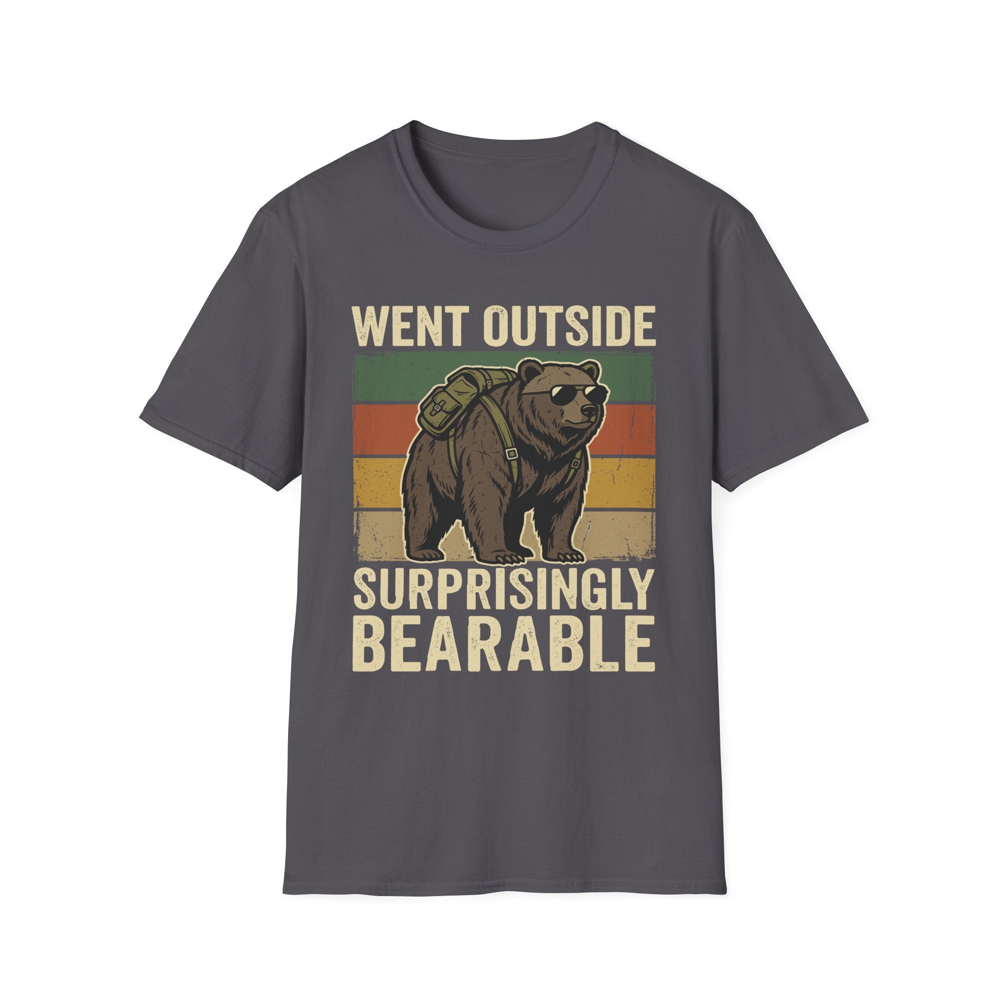 Introvert Outdoors Bear Humor T-Shirt