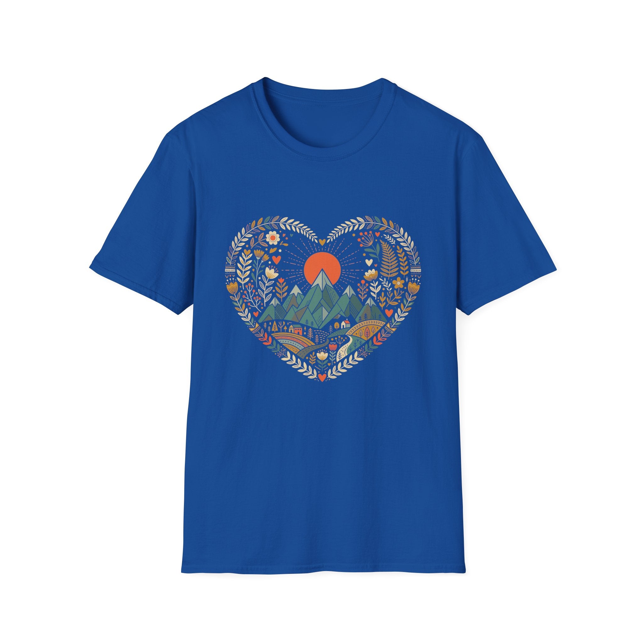 Folk Art  Nature Heart T-Shirt