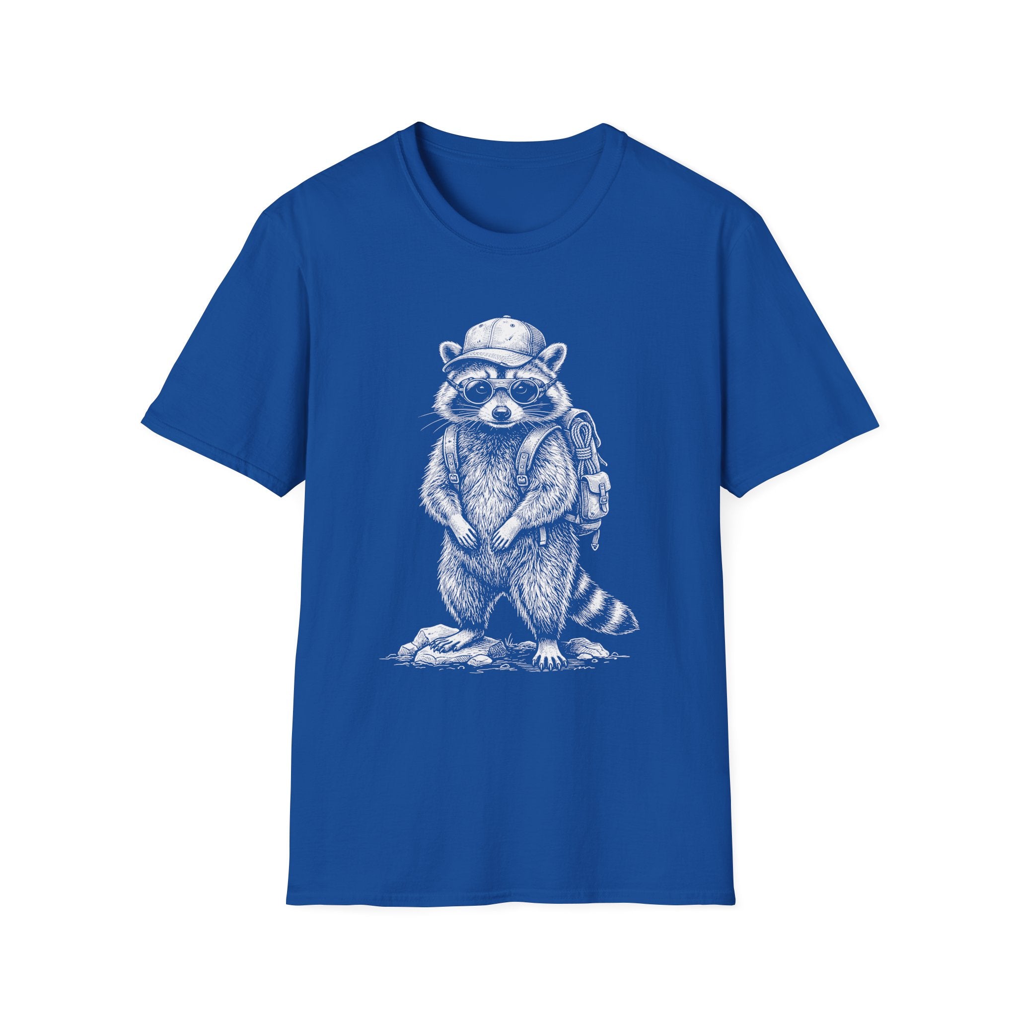 Adventurous Raccoon Explorer T-Shirt
