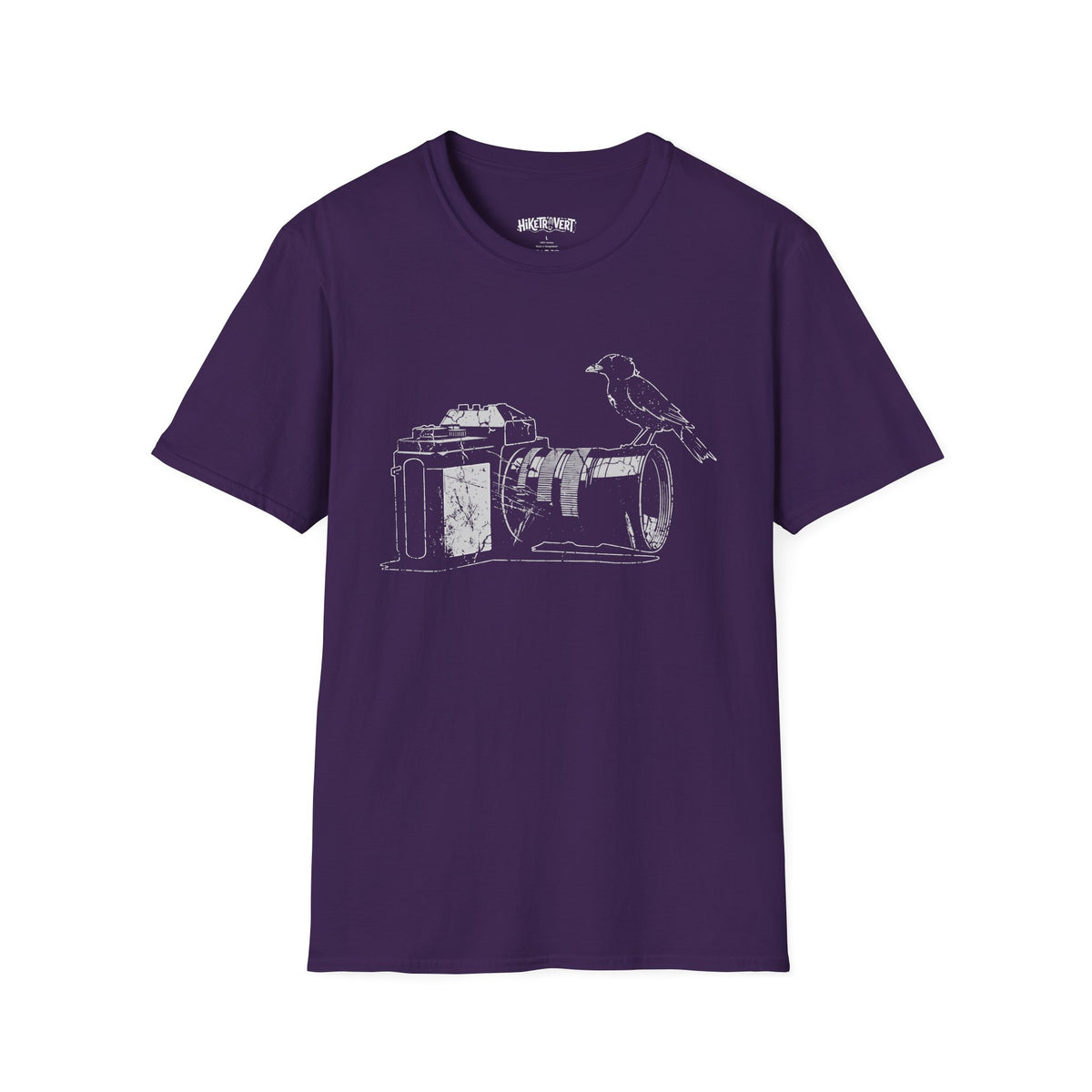 Vintage Camera and Crow Graphic T-Shirt