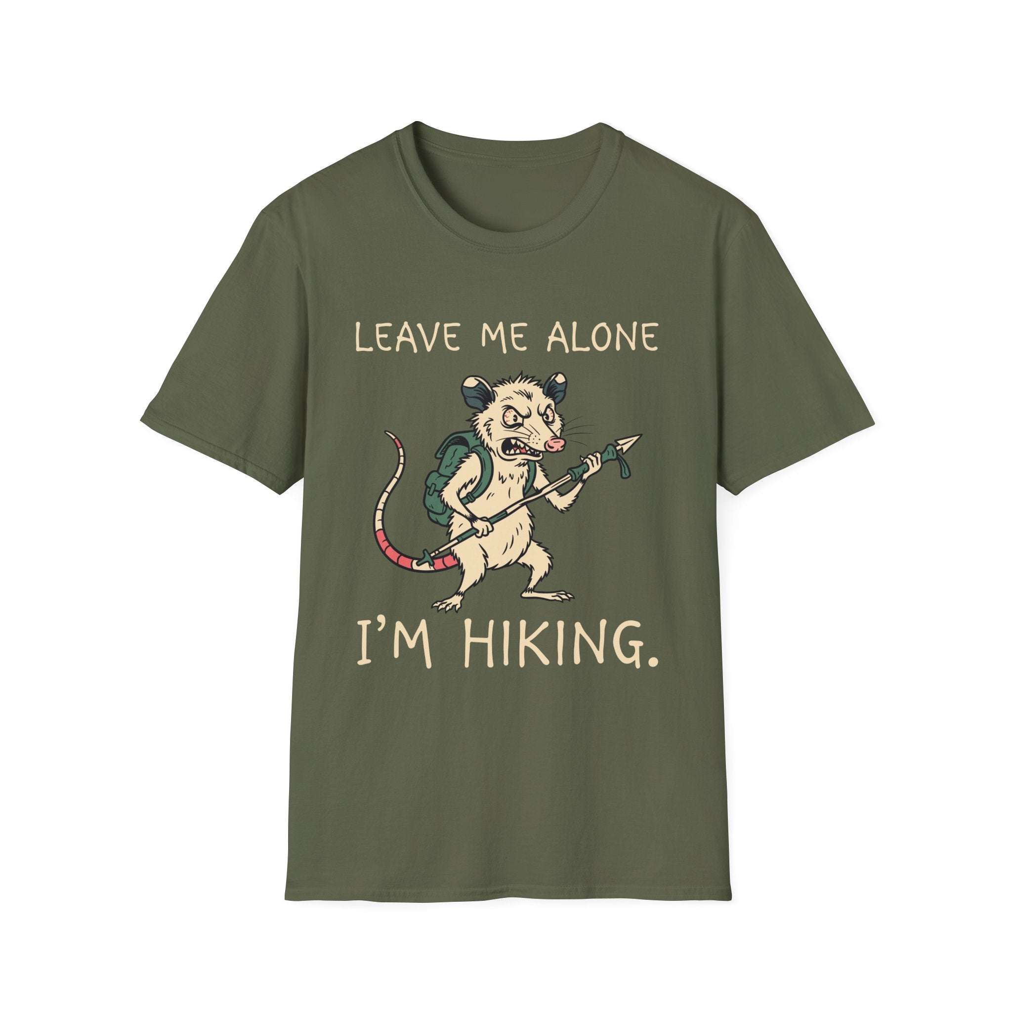 Funny Opossum Hiking T-Shirt