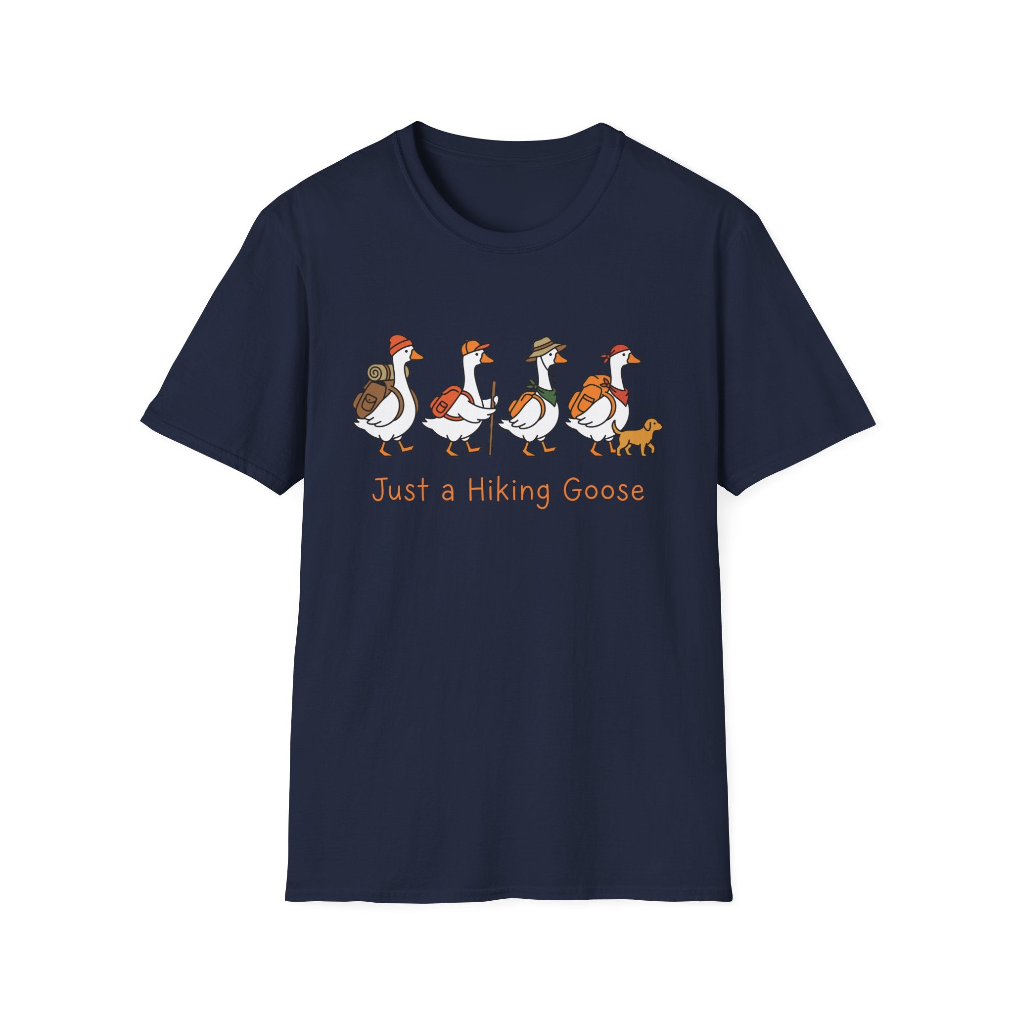 Whimsical Hiking Geese T-Shirt