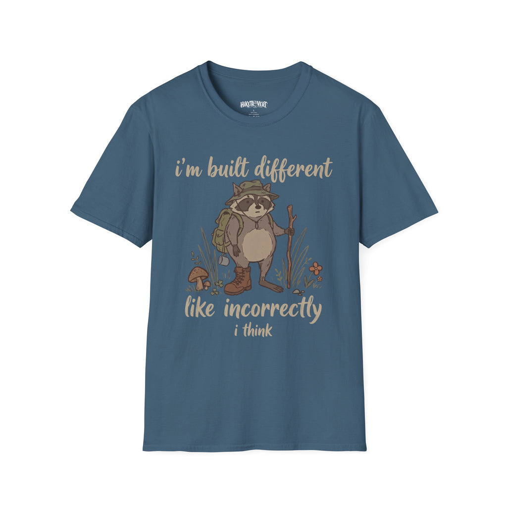Built Different Raccoon Tee