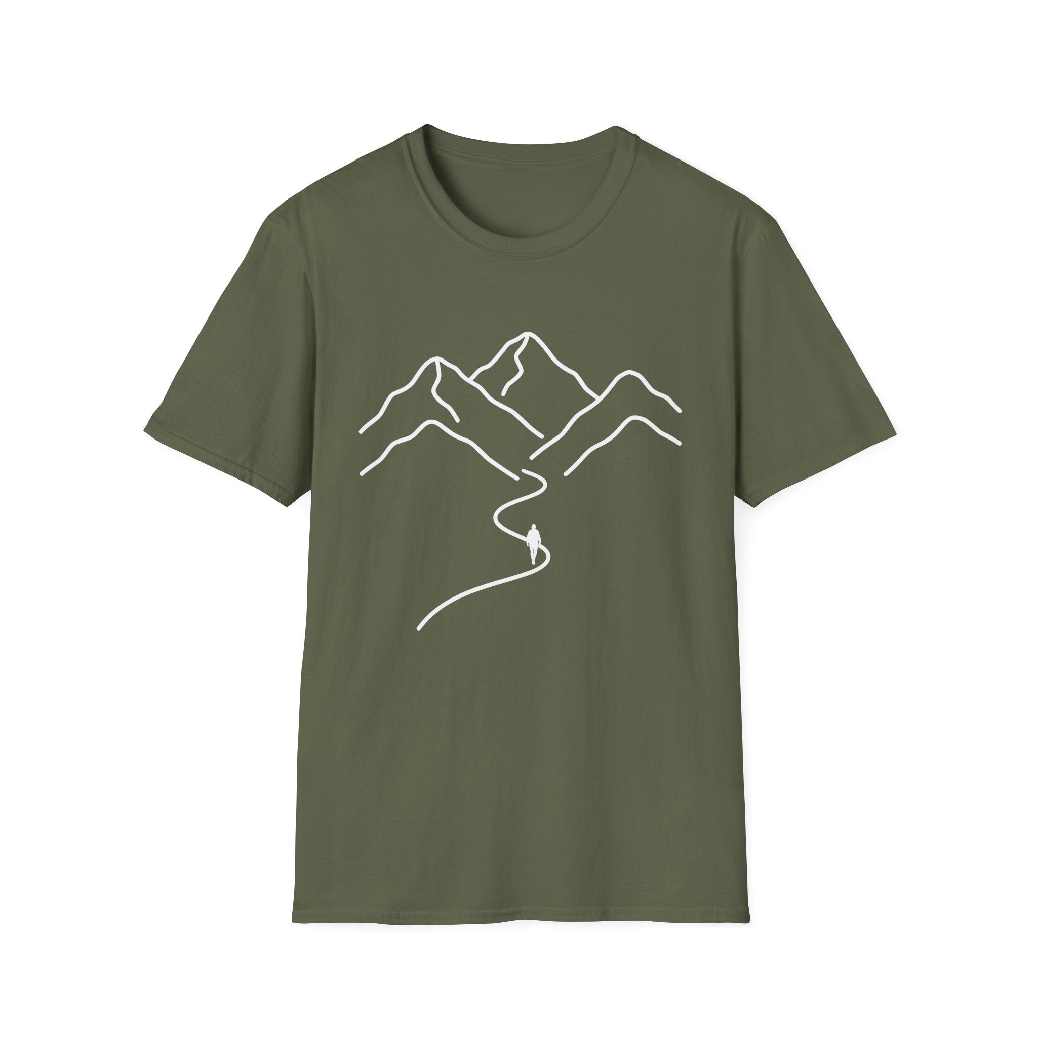 Minimalist Mountain Path T-Shirt