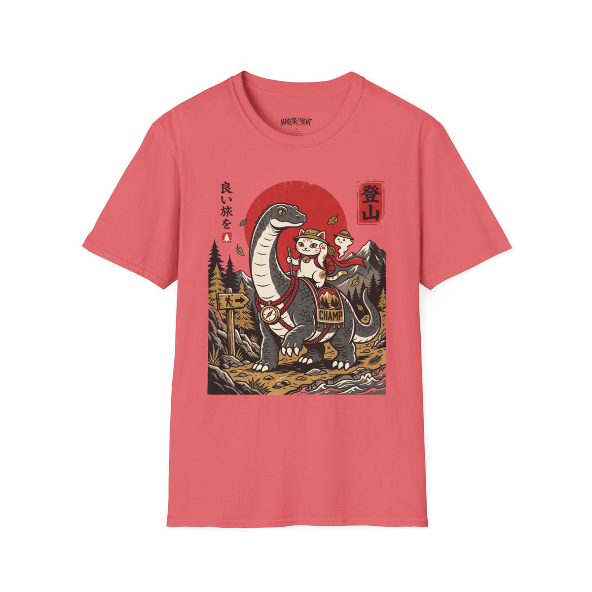 Champ and Cat Hiking Tee