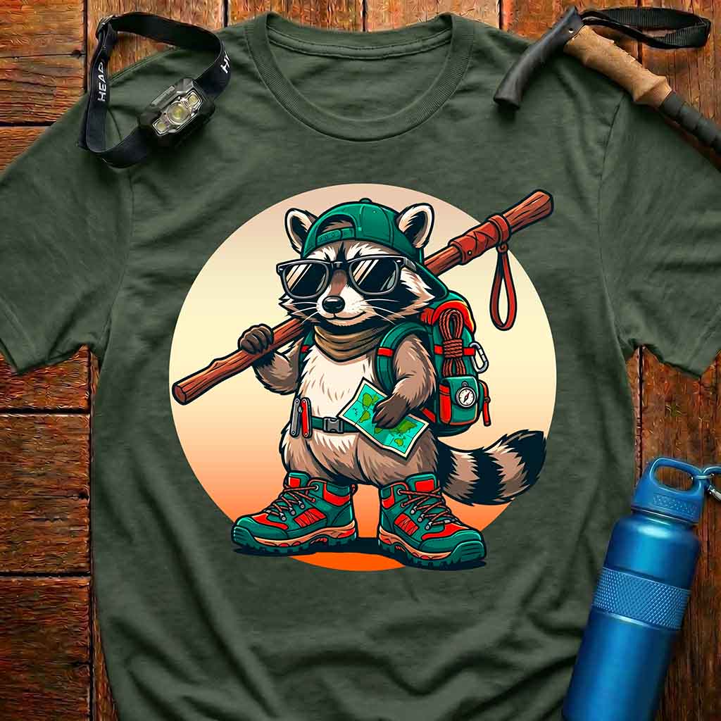 Raccoon Adventure Hiker T-Shirt