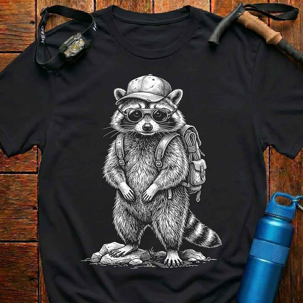 Raccoon Adventurous Explorer T-Shirt