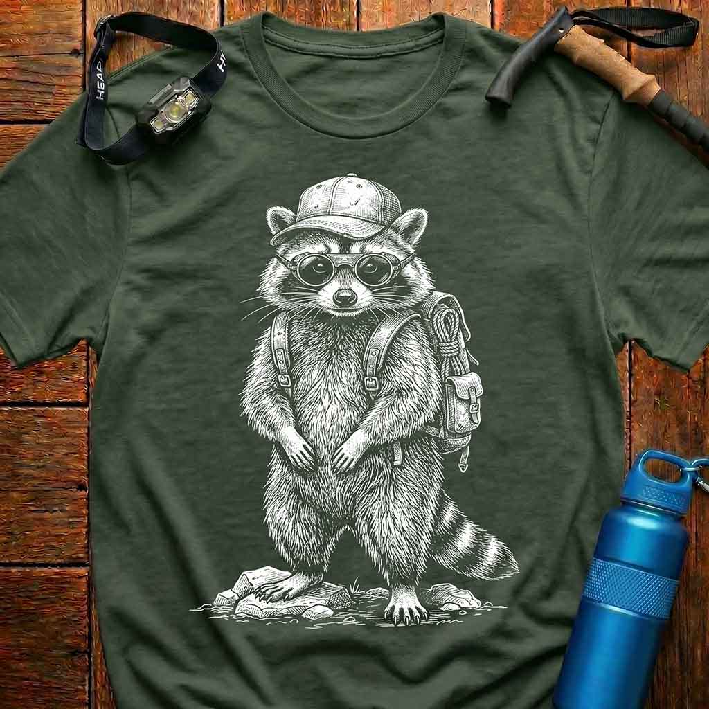 Raccoon Adventurous Explorer T-Shirt