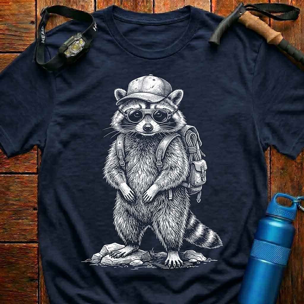 Raccoon Adventurous Explorer T-Shirt