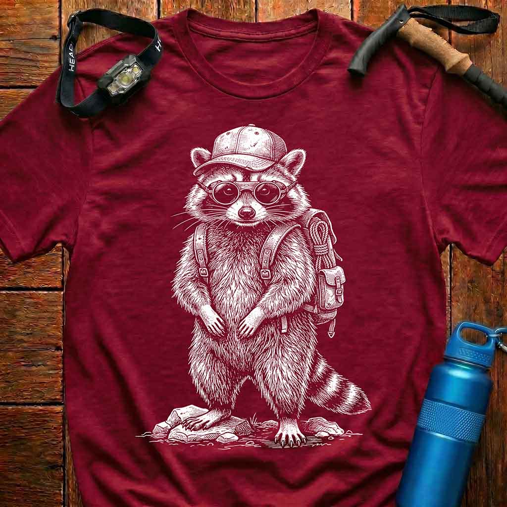 Raccoon Adventurous Explorer T-Shirt