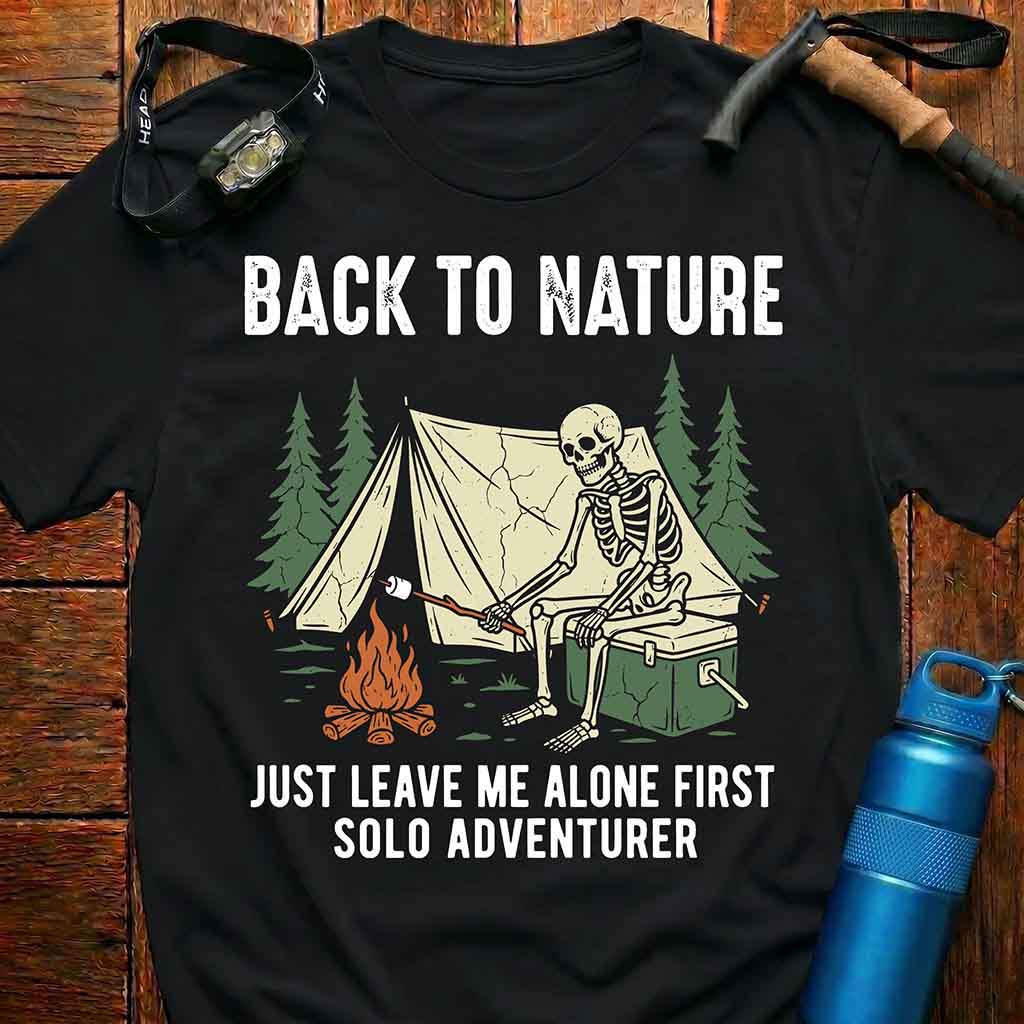 Camping Skeleton T-Shirt