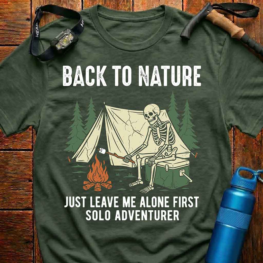 Camping Skeleton T-Shirt