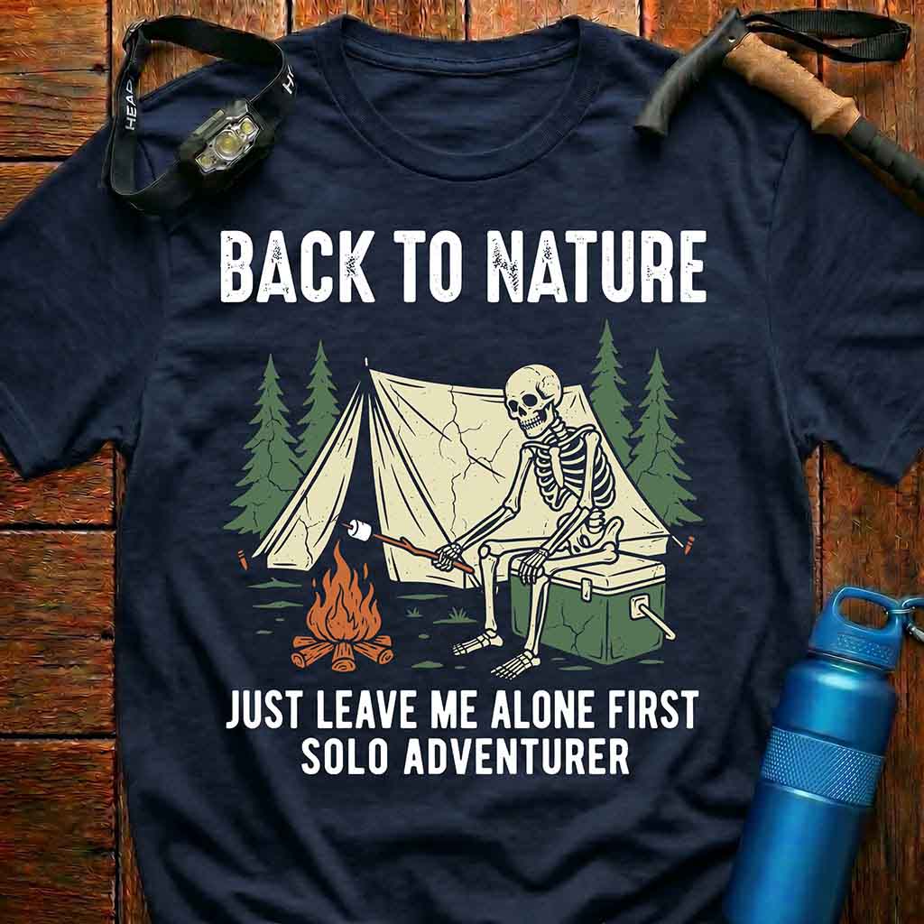 Camping Skeleton T-Shirt