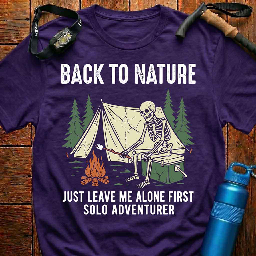 Camping Skeleton T-Shirt