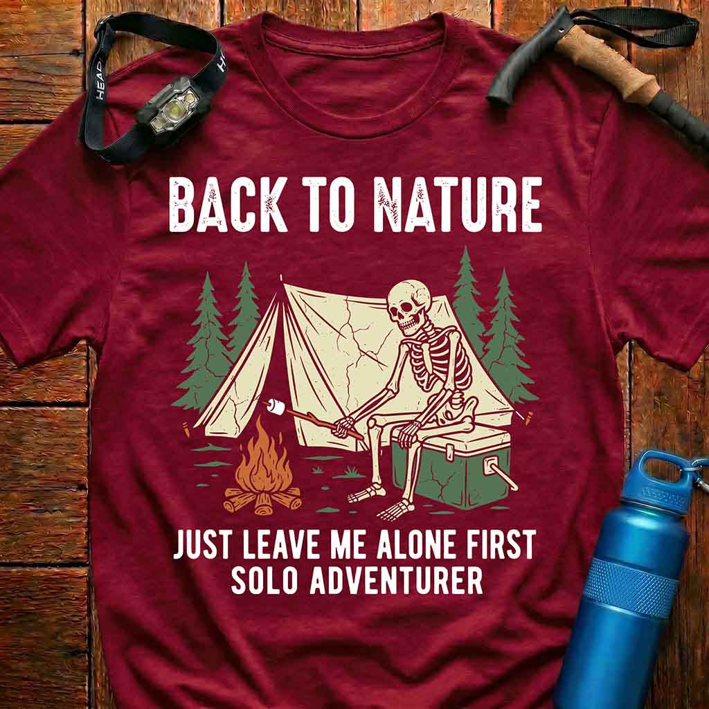 Camping Skeleton T-Shirt