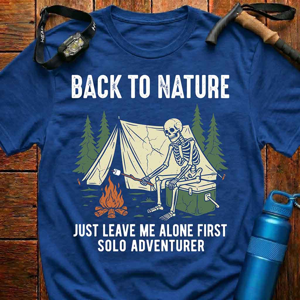 Camping Skeleton T-Shirt
