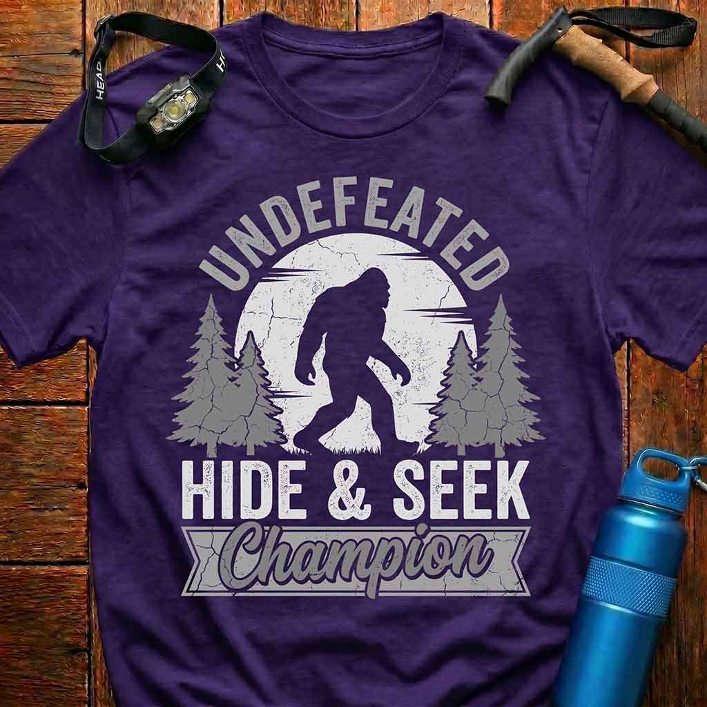 Bigfoot Undefeated Hide & Seek Champion T-Shirt