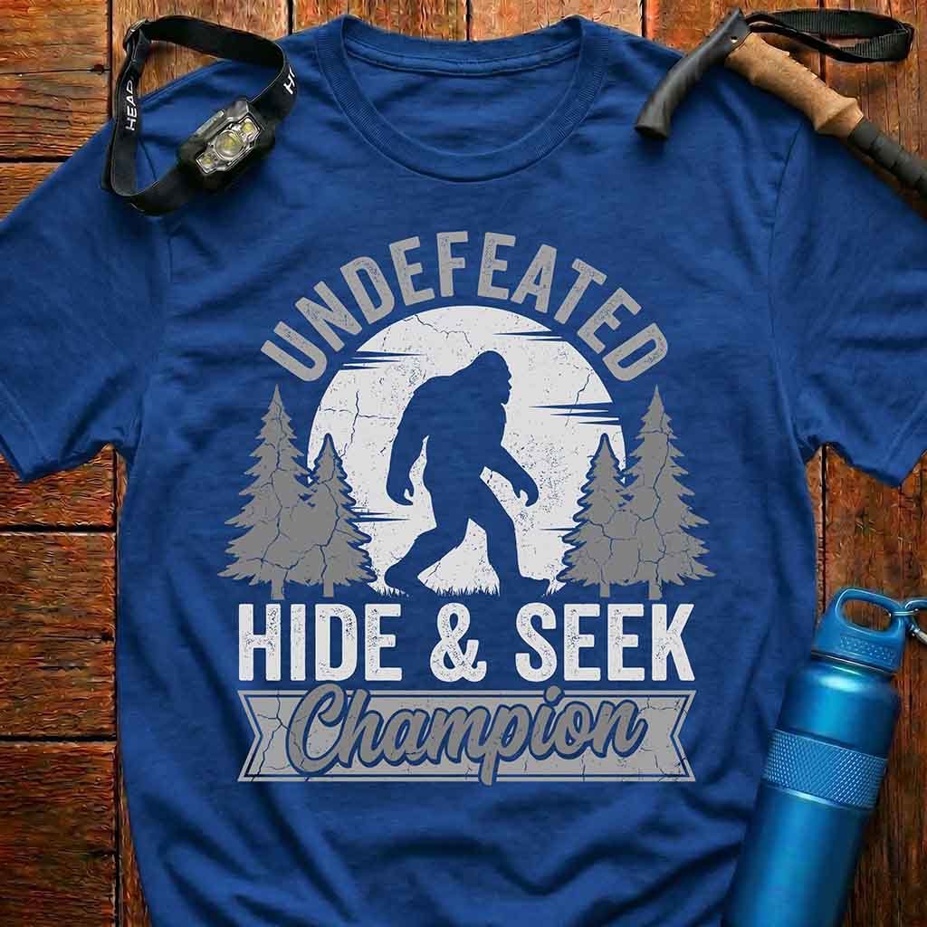 Bigfoot Undefeated Hide & Seek Champion T-Shirt