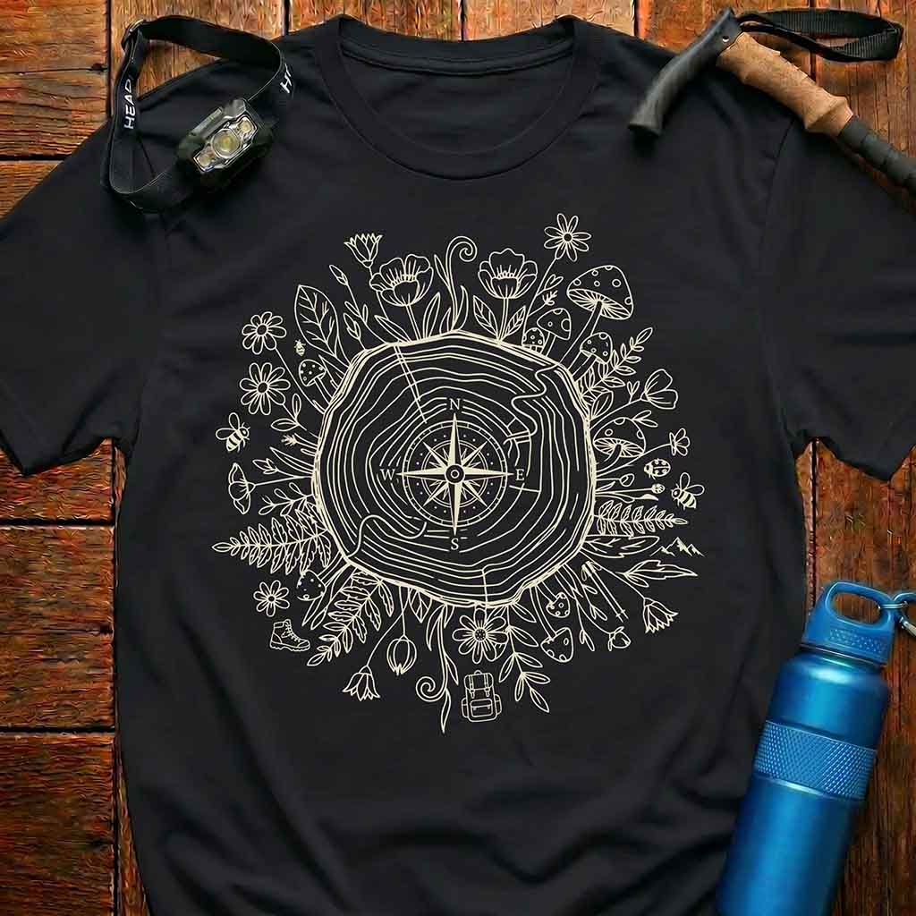Boho Nature Compass T-Shirt