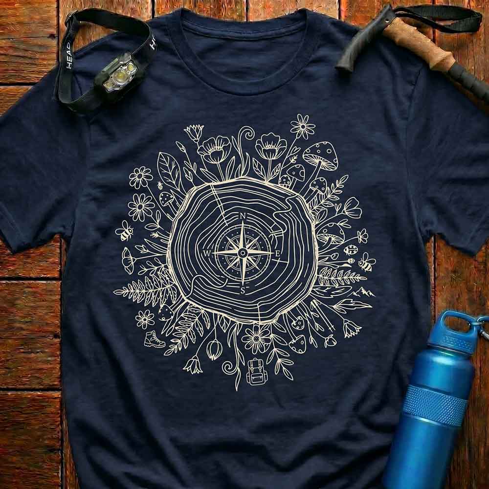 Boho Nature Compass T-Shirt