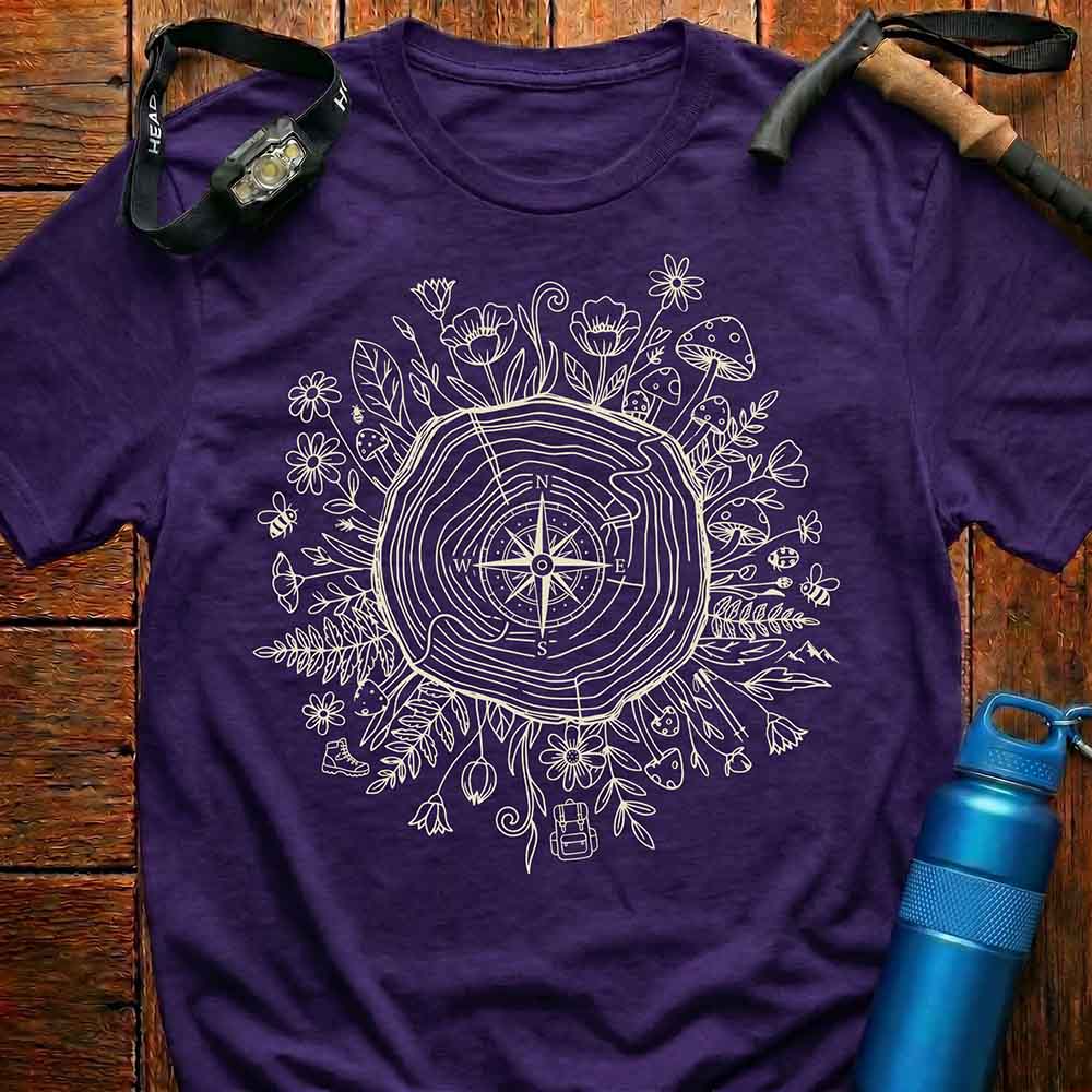 Boho Nature Compass T-Shirt