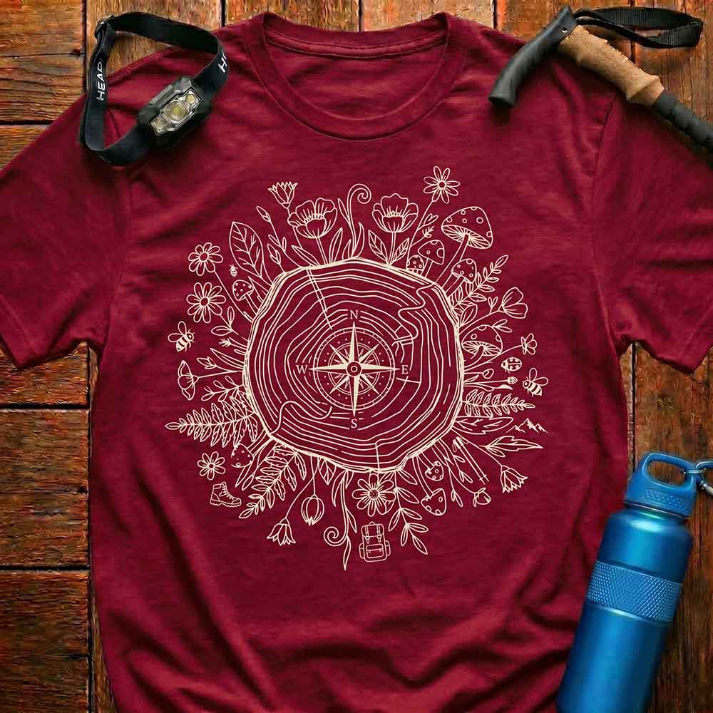 Boho Nature Compass T-Shirt